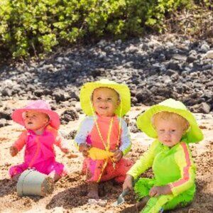 🧢 SUKEEN Kids Sun Hat – Wide Brim with Neck Flap & Ventilation (Pink) – NEW